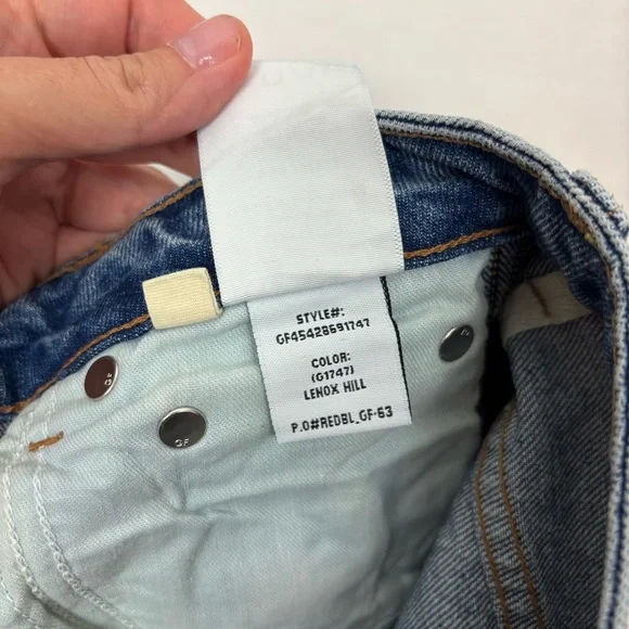 GRLFRND Sara Super High Rise Straight in Lenox Hill Size 25